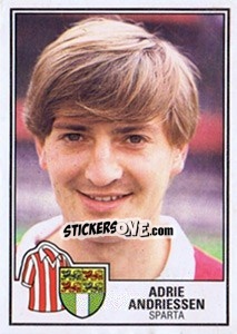 Sticker Adrie Andriessen - Voetbal 1984-1985 - Panini