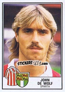 Sticker John de Wolf - Voetbal 1984-1985 - Panini