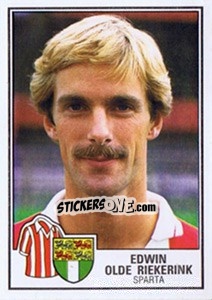 Sticker Edwin Olde Riekerink - Voetbal 1984-1985 - Panini