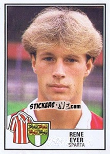 Sticker Rene Eyer - Voetbal 1984-1985 - Panini