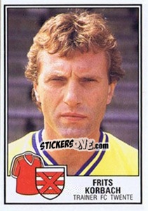 Sticker Frits Korbach - Voetbal 1984-1985 - Panini