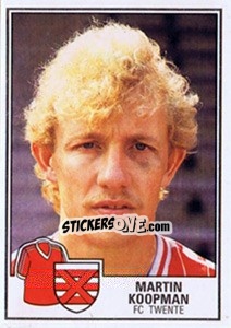 Sticker Martin Koopman - Voetbal 1984-1985 - Panini