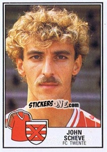 Sticker John Scheve - Voetbal 1984-1985 - Panini