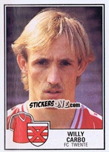 Sticker Willy Carbo - Voetbal 1984-1985 - Panini