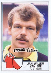 Sticker Jan Willem van Ede - Voetbal 1984-1985 n. 307 - Panini