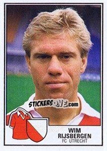 Sticker Wim Trijsbergen - Voetbal 1984-1985 - Panini