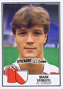 Sticker Mark Verkuyl - Voetbal 1984-1985 - Panini