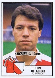 Sticker Ton de Kruyk - Voetbal 1984-1985 - Panini