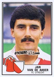 Sticker Jan van de Akker - Voetbal 1984-1985 - Panini