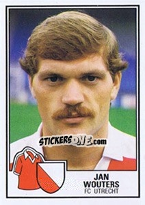 Sticker Jan Wouters - Voetbal 1984-1985 - Panini