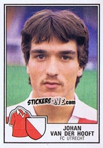 Sticker Johan van der Hooft - Voetbal 1984-1985 - Panini
