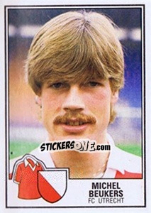 Sticker Michel Beukers - Voetbal 1984-1985 - Panini