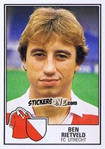 Sticker Ben Rietveld - Voetbal 1984-1985 - Panini