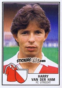Sticker Harry van der Ham - Voetbal 1984-1985 - Panini