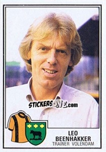 Sticker Leo Beenhakker - Voetbal 1984-1985 - Panini