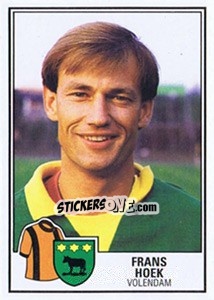 Sticker Frans Hoek - Voetbal 1984-1985 - Panini
