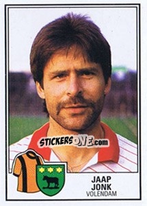 Sticker Jaap Jonk - Voetbal 1984-1985 - Panini