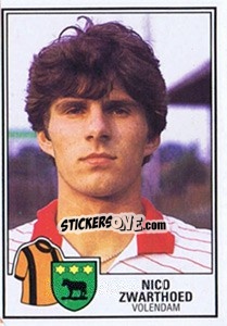 Sticker Nico Zwartheod - Voetbal 1984-1985 - Panini