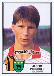Sticker Albert Plugboer - Voetbal 1984-1985 - Panini