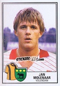 Sticker Jan Molenaar - Voetbal 1984-1985 - Panini