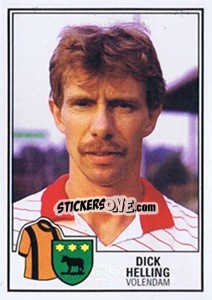 Sticker Dick Helling - Voetbal 1984-1985 - Panini