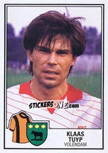 Sticker Klaas Tuyp - Voetbal 1984-1985 n. 338 - Panini