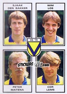 Sticker Sjaak den Bakker / Wim Los / Peter Matena / Cor Lems