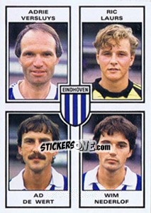 Sticker Adrie Versluys / Ric Laurs / Ad de Wert / Wim Nederlof - Voetbal 1984-1985 n. 359 - Panini