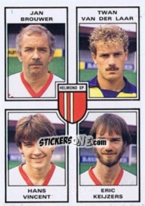 Figurina Jan Brouwer / Twan van der Laar / Hans Vincent / Eric Keijzers - Voetbal 1984-1985 - Panini