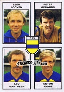 Sticker Leen Looyen / Peter Gerards / Leo van Veen / Anton Joore - Voetbal 1984-1985 n. 394 - Panini