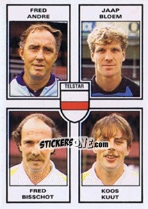 Sticker Fred Andre / Jaap Bloem / Fred Bisschot / Koos Kuut - Voetbal 1984-1985 n. 404 - Panini