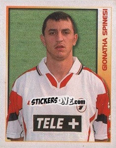 Sticker Gionatha Spinesi - Calcio 2000 n. 25 - Merlin