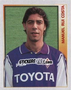 Figurina Manuel Rui Costa - Calcio 2000 - Merlin