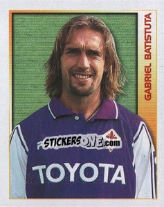 Sticker Gabriel Batistuta - Calcio 2000 n. 98 - Merlin