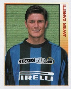 Sticker Javier Zanetti - Calcio 2000 n. 121 - Merlin