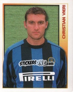 Sticker Christian Vieri - Calcio 2000 n. 124 - Merlin