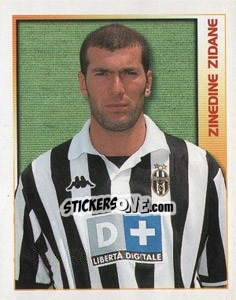 Sticker Zinedine Zidane - Calcio 2000 n. 147 - Merlin