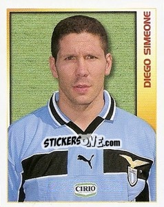 Sticker Diego Simeone - Calcio 2000 n. 170 - Merlin