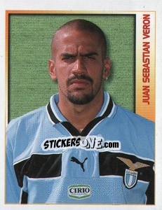Cromo Juan Sebastian Veron - Calcio 2000 - Merlin
