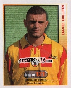 Figurina David Balleri - Calcio 2000 - Merlin