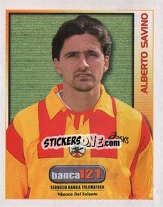 Figurina Alberto Savino - Calcio 2000 - Merlin