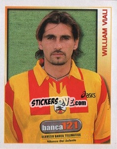 Figurina William Viali - Calcio 2000 - Merlin