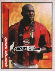 Figurina George Weah - Calcio 2000 - Merlin