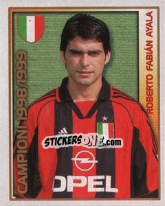Sticker Roberto Fabian Ayala - Calcio 2000 n. 209 - Merlin