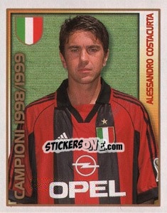Sticker Alessandro Costacurta - Calcio 2000 n. 210 - Merlin