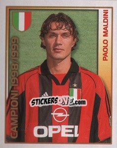 Sticker Paolo Maldini - Calcio 2000 n. 211 - Merlin