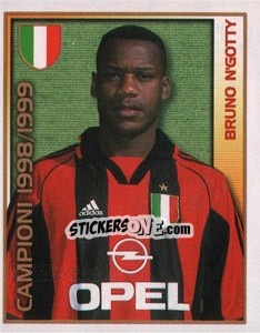 Figurina Bruno N'Gotty - Calcio 2000 - Merlin