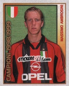 Sticker Massimo Ambrosini - Calcio 2000 n. 215 - Merlin