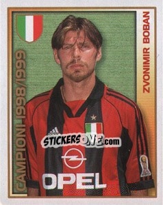 Sticker Zvonimir Boban - Calcio 2000 n. 216 - Merlin