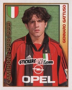 Figurina Gennaro Gattuso - Calcio 2000 - Merlin